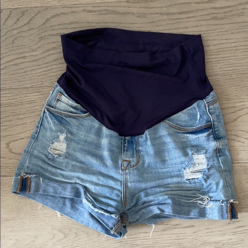 Pink Blush Maternity Shorts